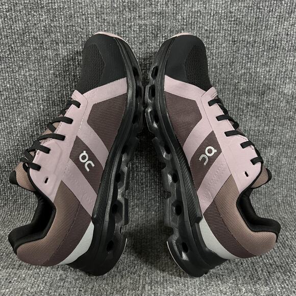 On Cloudrunner Waterproof Shoes Womens Size 8.5 Black Pink Running Sneakers - Picture 6 of 9